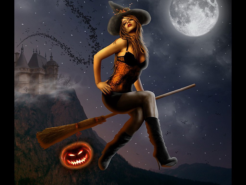 просторы интернета halloween-witch-wallpaper-11345-hd-widescreen-wallpapers.jpg:1024x...