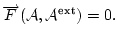 $ \overrightarrow{F}(\mathcal{A},\mathcal{A}^{\text{ext}})=0.$