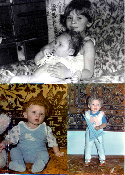 Тюмень. 1991 – 92 гг. Мише Полле 3 месяца (Алёше Фёдорову 5 лет), 6 месяцев, 1 год 1 месяц. []
