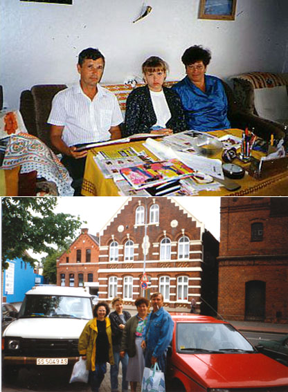 Август 1994 г. Папенбург, Грёнинген. Рядом Вова Ремезов (Вельк) с женой.  []