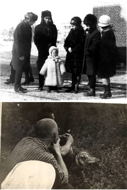 1966 г. Барнаул. Слева – лучший друг жизни Валентин Аникеев, в центре – маленькая Эльвира (достойных фото у автора нет). []