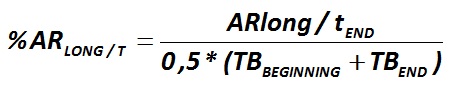 The formula for calculating the share of Account Receivable in long term (%ARlong/t) [Alexander Shemetev]