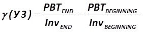 The indicator γ (У3) is calculated by the formula [Alexander Shemetev]