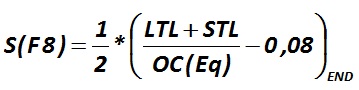 The indicator S (F8) is calculated by the formula [Alexander Shemetev]