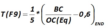 The indicator Т (F9) is calculated by the formula [Alexander Shemetev]