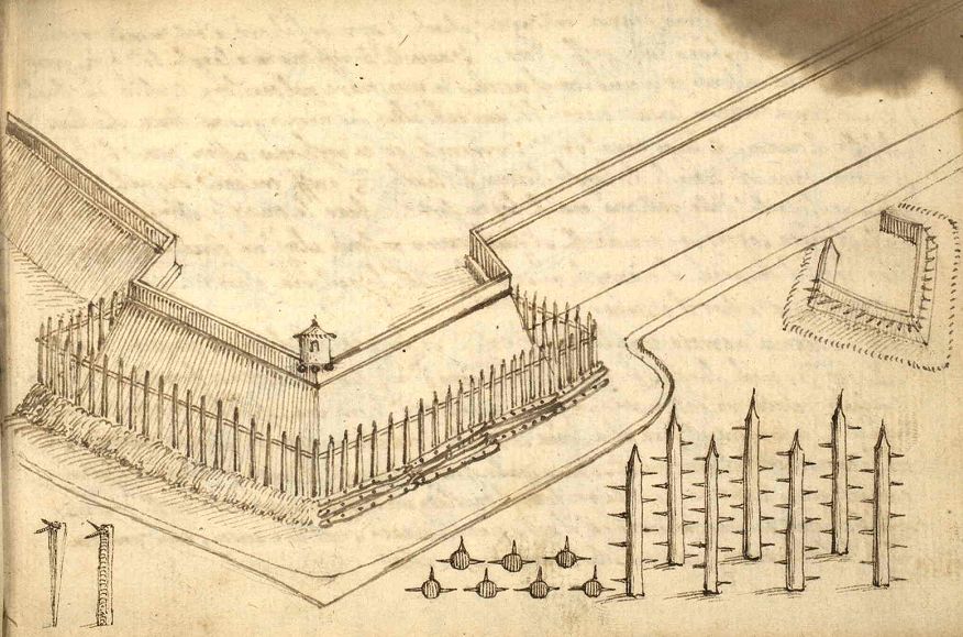 Illustration 12 - Autour de la forteresse avec une clôture [Giulio Parigi]